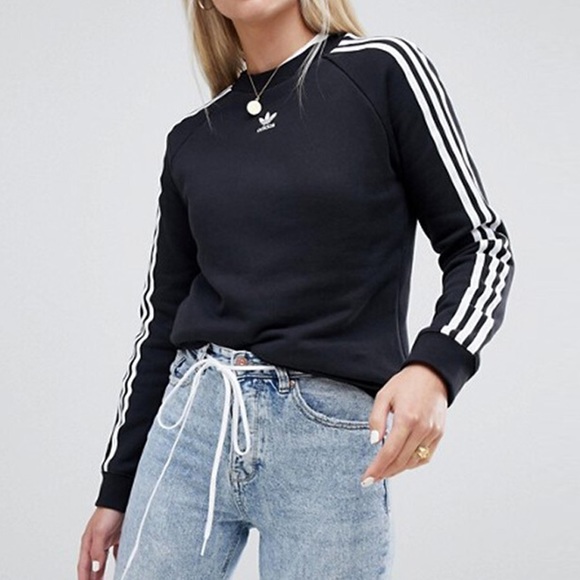 adidas Tops - Adidas Original Three Stripe Sweatshirt M